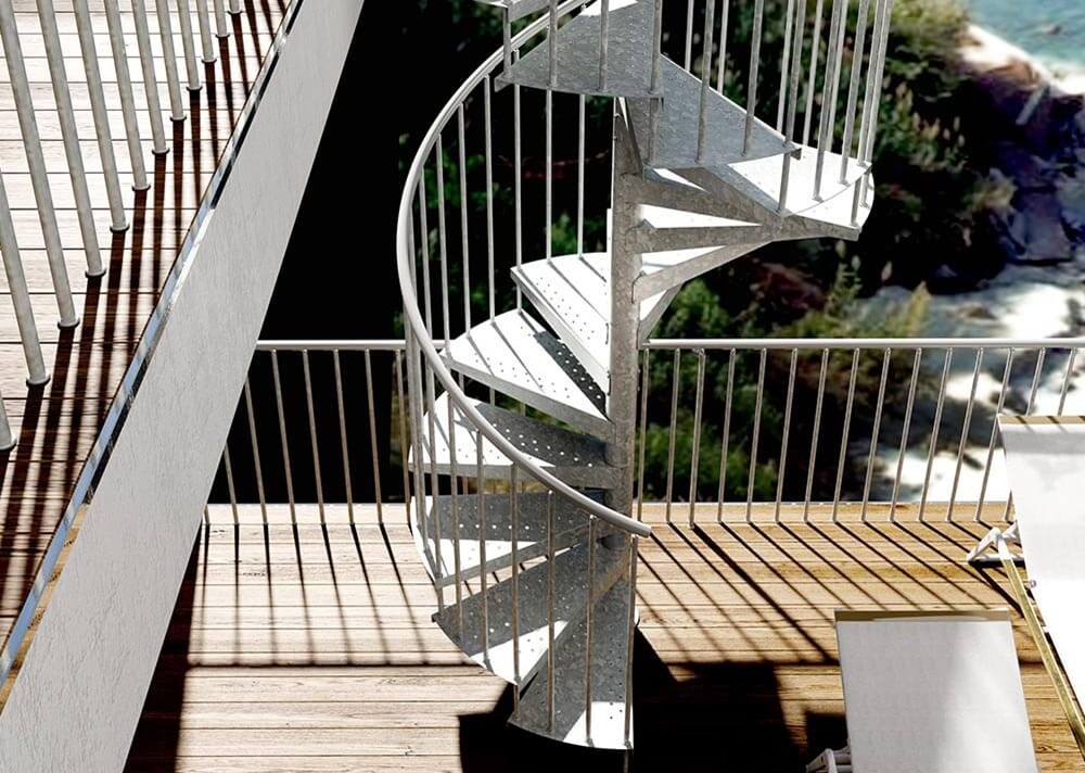 Portada Escalera de exterior galvanizada bars 4