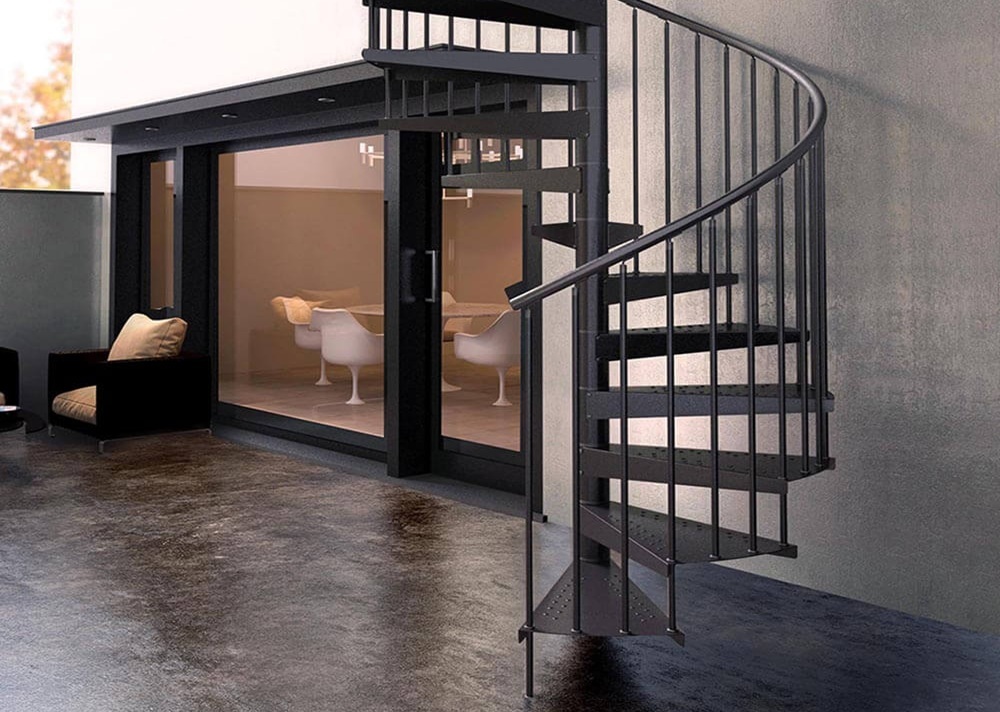 Portada-Escalera de exterior galvanizada pintada bars 3