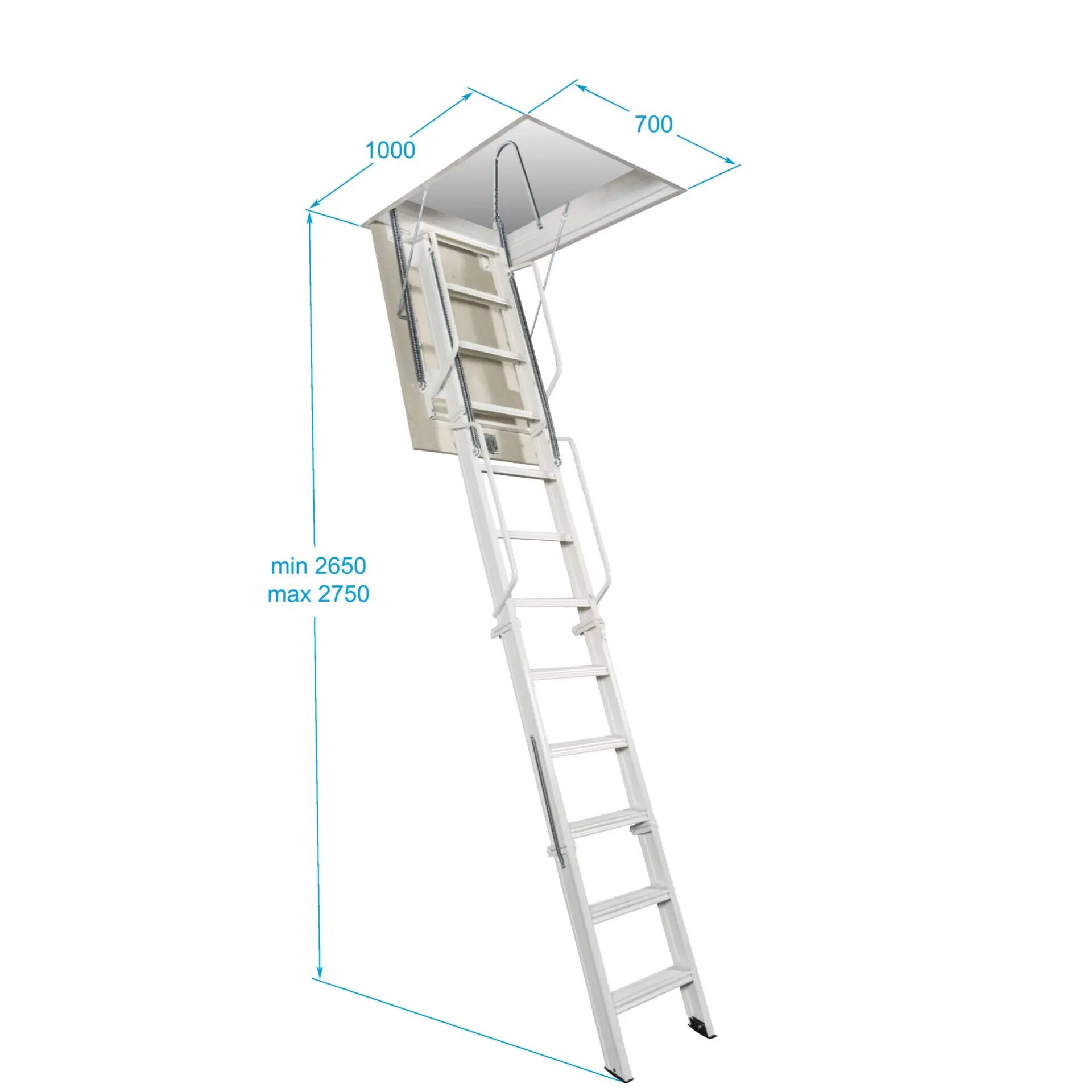 Escalera abatible 700×1000 B20-55A-BI