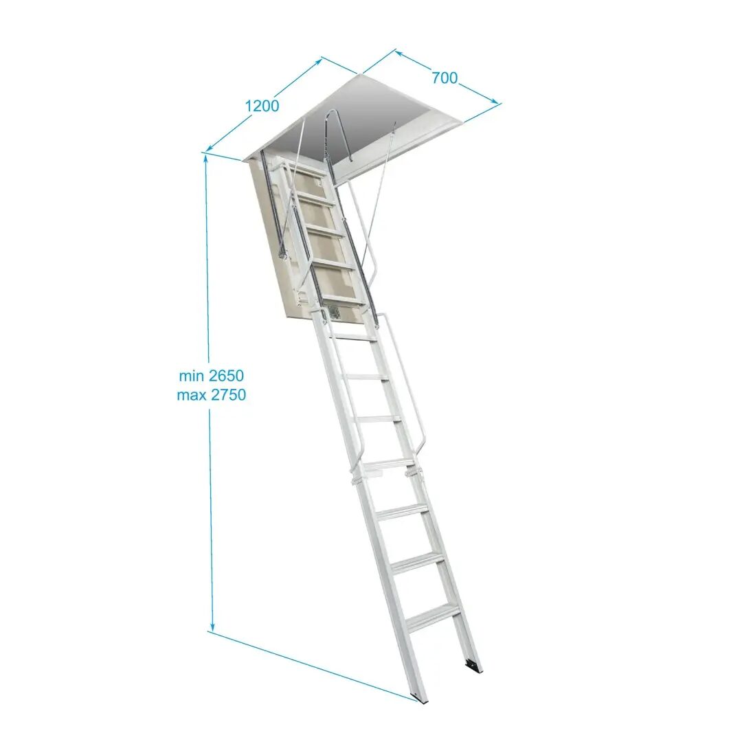 Escalera abatible 700×1200 B20-45A-BI