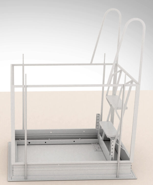 Escalera en presencia de un forjado especial