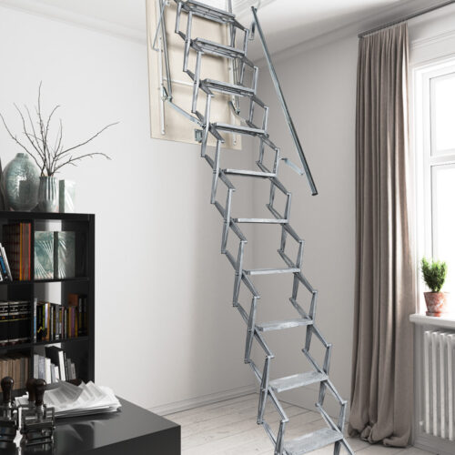 Escalera escamoteable "Aci aluminio" techo