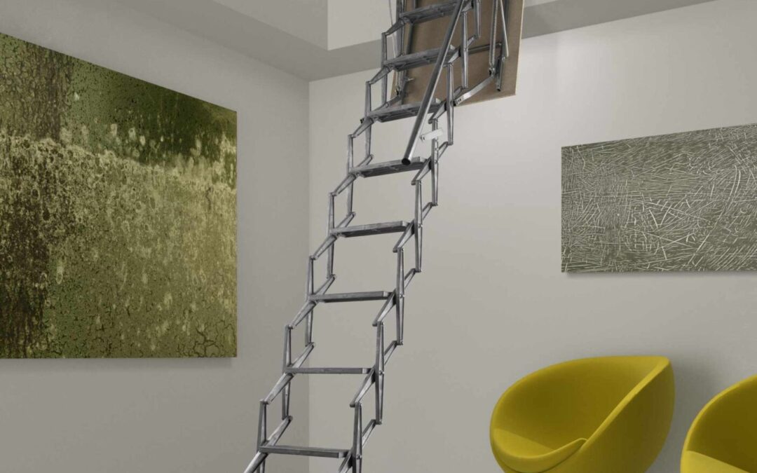 Tipos de escaleras escamoteables: manuales, motorizadas y especiales
