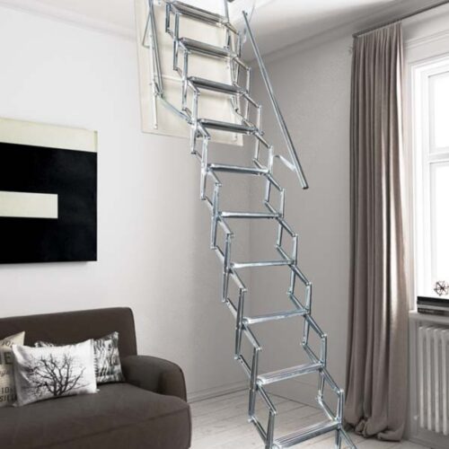 Escalera escamoteable "Aci Svezia" techo