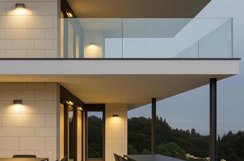 Barandillas de cristal con LED: cuando la iluminación también forma parte del diseño