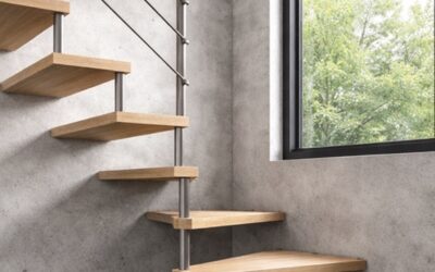 Escaleras voladas: lo que cambia cuando los peldaños no tienen viga
